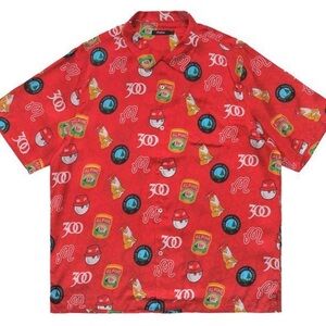 NWT Malbon x 300 Ent button up and shorts size XL